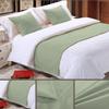 5 Piece Bed Runner Scarf Protector SDipcover Bed Decorative Scarf for Bedroom Hotel Wedding Room - 800 TC-100% Egyptian Cotton, Solid (Queen, Light Sage) view 3