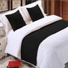 5 Piece Bed Runner Scarf Protector SDipcover Bed Decorative Scarf for Bedroom Hotel Wedding Room - 800 TC-100% Egyptian Cotton, Solid (King, Black) view 1