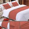 5 Piece Bed Runner Scarf Protector SDipcover Bed Decorative Scarf for Bedroom Hotel Wedding Room - 800 TC-100% Egyptian Cotton, Solid (Twin, Brick Red) view 3