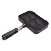 Tissting 8.9 x 14.4 x 1.4in Taiyaki Fish 4 Trays Shaped Cake Maker Waffle Pan Double Pan Mold Non Stick Taiyaki Double Baking Pan with Anti Scalding Handle for Home DIY Cooking Party Dessert view 1