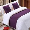5 Piece Bed Runner Scarf Protector SDipcover Bed Decorative Scarf for Bedroom Hotel Wedding Room - 800 TC-100% Egyptian Cotton, Solid (California King, Plum) view 1