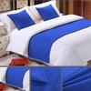 5 Piece Bed Runner Scarf Protector SDipcover Bed Decorative Scarf for Bedroom Hotel Wedding Room - 800 TC-100% Egyptian Cotton, Solid (Twin, Royal Blue) view 3