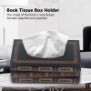10.25.63.9in Tissue Box Holder Rectangular Vintage Antique Book Paper Napkin Dispenser Painted Book Appearance Paper Napking Dispenser for Home Restaurant Office Desk view 3
