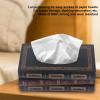 10.25.63.9in Tissue Box Holder Rectangular Vintage Antique Book Paper Napkin Dispenser Painted Book Appearance Paper Napking Dispenser for Home Restaurant Office Desk view 4