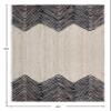 CASAVANI Indian Hand Braided Rug Geometric Black & Beige Jute Rug Home/Office Rug Best Uses for Dining Room,Bedroom,Living Room,Nursery Room & Balcony 4x4 Feet Square view 2