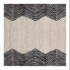 CASAVANI Indian Hand Braided Rug Geometric Black & Beige Jute Rug Home/Office Rug Best Uses for Dining Room,Bedroom,Living Room,Nursery Room & Balcony 4x4 Feet Square view 3
