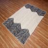 CASAVANI Indian Hand Braided Rug Geometric Black & Beige Jute Rug Home/Office Rug Best Uses for Dining Room,Bedroom,Living Room,Nursery Room & Balcony 4x4 Feet Square view 4
