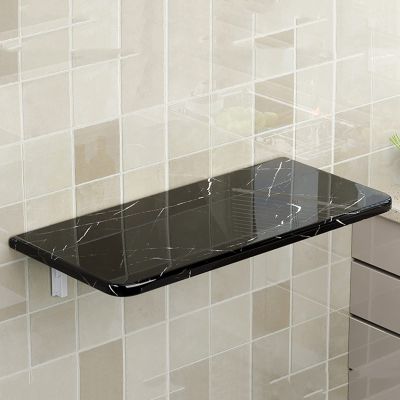 Laundry Folding Table Wall Mounted Marble Pattern Wall Table For Kitchen Drop Leaf Tables For Small Spaces Wood Floating Desk For Wall Wall Mounted Workbench Dining Table Desk Space Saving ( Color : B