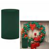 NIVIUS PHOTO Chrsitmas Party Decoration Props Solid Green Cylinder Cover Xmas Theme Elastic Plinth Cover with Band view 1