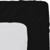 1 Piece Fitted Sheet with Elastic All Around - Fits Mattress Upto 18 inches Ultra Soft Egyptian Cotton Real 600 Thread Count Soft Breathable Twin Extra Long Size Black Solid Color view 1