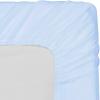 1 Piece Fitted Sheet with Elastic All Around - Fits Mattress Upto 18 inches Ultra Soft Egyptian Cotton Real 600 Thread Count Soft Breathable RV Bunk Size 34"x75" Sky Blue Solid Color view 1