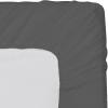 1 Piece Fitted Sheet with Elastic All Around - Fits Mattress Upto 18 inches Ultra Soft Egyptian Cotton Real 600 Thread Count Soft Breathable Short Queen Size Dark Grey Solid Color view 1