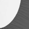 1 Piece Fitted Sheet with Elastic All Around - Fits Mattress Upto 18 inches Ultra Soft Egyptian Cotton Real 600 Thread Count Soft Breathable Short Queen Size Dark Grey Solid Color view 2