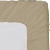 1 Piece Fitted Sheet with Elastic All Around - Fits Mattress Upto 18 inches Ultra Soft Egyptian Cotton Real 600 Thread Count Soft Breathable California King Size Taupe Solid Color view 1