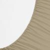 1 Piece Fitted Sheet with Elastic All Around - Fits Mattress Upto 18 inches Ultra Soft Egyptian Cotton Real 600 Thread Count Soft Breathable California King Size Taupe Solid Color view 2