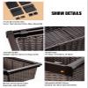 BELUND Wardrobe Pull Blue Cloakroom Storage Box, Damping Automatic Reset Cabinet Cutlery Box, Adjustable Width to Fit Most Wardrobes or Cabinets (Size : 564-624mm) view 4