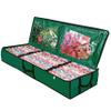 ProPik Wrapping Paper Storage Containers | Gift Wrap Organizer Under Bed 41x14x6 Fits 18-24 Rolls Fit Up to 40 Long Roll Wrap Storage Box Holder with Pockets for Ribbon Bows Etc (Green) view 1
