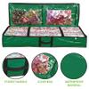 ProPik Wrapping Paper Storage Containers | Gift Wrap Organizer Under Bed 41x14x6 Fits 18-24 Rolls Fit Up to 40 Long Roll Wrap Storage Box Holder with Pockets for Ribbon Bows Etc (Green) view 3