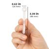 1/8 teaspoon scoop (1/8 teaspoon measuring spoon) plastic | FitPowders (1000, Clear) view 2