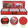 ProPik Wrapping Paper Storage Containers | Gift Wrap Organizer Under Bed 41x14x6 Fits 18-24 Rolls Fit Up to 40 Long Roll Wrap Storage Box Holder with Pockets for Ribbon Bows & Accessories (Red) view 3