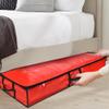ProPik Wrapping Paper Storage Containers | Gift Wrap Organizer Under Bed 41x14x6 Fits 18-24 Rolls Fit Up to 40 Long Roll Wrap Storage Box Holder with Pockets for Ribbon Bows & Accessories (Red) view 4