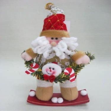 Christmas Standing Santa with Board 10"X7"