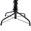 Tidyard Artificial Christmas Tree, Large Black PVC Steel Cone Shaped Indoor Outdoor Holiday Decoration for Living Room Hallway Entryway view 4