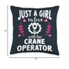 Crane Driver Crane Operator Girlfriend Crane Operator Wife Throw Pillow view 4