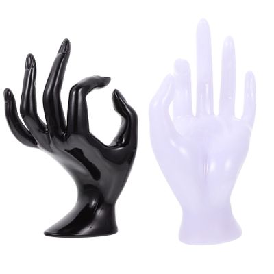 2pcs Ring Hand Model Props Jewelry Showing Stand Ok Gesture Style Watch Rack Decorative Necklace Holder Display Rack Ok Gesture Shaped Jewelry Organizer Bracelet Watch Holder