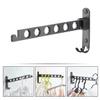 Cabilock 2sets Wall Mounted Drying Rack Clothes Hanger Holder for Laundry Room Use Swing Feature view 2