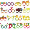 Honoson 32 Pcs Mexican Fiesta Party Decorations Paper Eyeglasses Taco Cactus Pinata Cinco De Mayo Costume Photo Booth Props Supplies for Taco Twosday Birthday Let's Fiesta Favor view 1