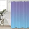 Pinroote Purple Blue Ombre Shower Curtain, Stall Shower Curtains for Bathroom/Bathtub, Gradient Color Modern Abstract Art Waterproof Fabric Shower Curtain Set with 12 Hooks, 54" x 78" view 1