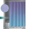 Pinroote Purple Blue Ombre Shower Curtain, Stall Shower Curtains for Bathroom/Bathtub, Gradient Color Modern Abstract Art Waterproof Fabric Shower Curtain Set with 12 Hooks, 54" x 78" view 4