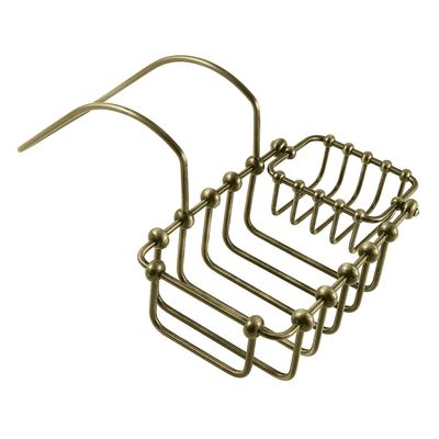 Kingston Brass CC2173 7" Swivel Soap and Sponge Holder, Antique Brass