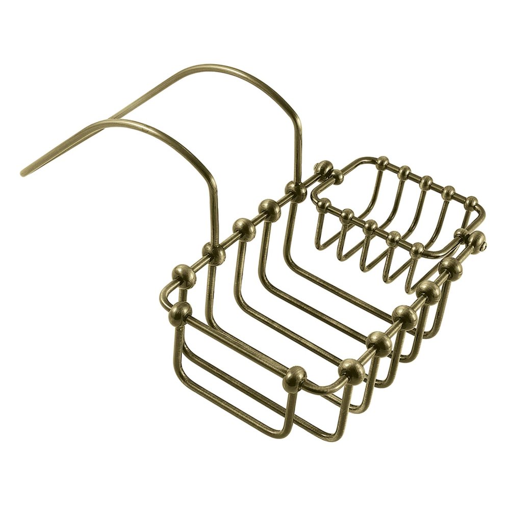 Kingston Brass CC2173 7" Swivel Soap and Sponge Holder, Antique Brass