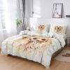 4 Piece California King Golden Retriever Animals Abstract Marble Texture Breathable Comforter Covers Ultra Soft Bed Sheet with Decoretive 2 Pillow Shams Bedding Collection Sets Nature Stone Agate view 1