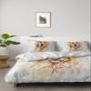 4 Piece California King Golden Retriever Animals Abstract Marble Texture Breathable Comforter Covers Ultra Soft Bed Sheet with Decoretive 2 Pillow Shams Bedding Collection Sets Nature Stone Agate view 2