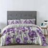 4 Piece California King Pastoral Purple Lavender Spring Blossom Floral Breathable Comforter Covers Ultra Soft Bed Sheet with Decoretive 2 Pillow Shams Bedding Collection Sets Natural Flower Field view 2