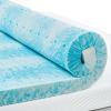 PERLECARE 3 Inch King Memory Foam Mattress Topper, Cooling Gel Infused Mattress Pad, Ventilated Bed Topper for Pressure Relief, CertiPUR-US Certified, Blue view 1
