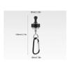 YIUWLMN 2pcs Outdoor Camping Hook Strong Magnetic Magnetic Hooks for Canopy, Magnet Clip Hanger with Carabiner for Camping, Heavy Duty Earth Magnets, Cruise Hanging view 2