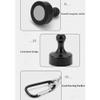 YIUWLMN 2pcs Outdoor Camping Hook Strong Magnetic Magnetic Hooks for Canopy, Magnet Clip Hanger with Carabiner for Camping, Heavy Duty Earth Magnets, Cruise Hanging view 3