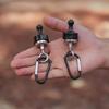 YIUWLMN 2pcs Outdoor Camping Hook Strong Magnetic Magnetic Hooks for Canopy, Magnet Clip Hanger with Carabiner for Camping, Heavy Duty Earth Magnets, Cruise Hanging view 4