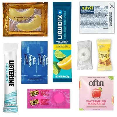 Real Vitamins 10 Pack Bulk Hangover Kit Supplies For Bachelorette Parties, Weddings, Events with 7 Pcs per Kit - Bachelorette Party Supplies (70 Pcs)