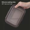3 Pack 304 Stainless Steel Large Food Storage Container with Lids Airtight Metal Food Containers Stackable Meal Prep Leftover Containers for Freezer Fridge Oven Dishwasher Safe (Size : 350ML) view 4
