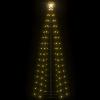 Gecheer Christmas Cone Tree, Warm White 100 LEDs, 2x6 ft, PVC Metal, for Indoor Outdoor Holiday Decoration view 2