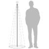 Gecheer Christmas Cone Tree, Warm White 100 LEDs, 2x6 ft, PVC Metal, for Indoor Outdoor Holiday Decoration view 3