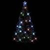 Gecheer Pre-lit Christmas Tree, 6 ft 220 Branches Fiberglass Steel Stand with LED Lights for Indoor Outdoor Holiday Decoration view 2