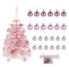 Firlar 2PCS Desk Top Christmas Tree Lights,Pink Christmas Tree Lights,Desktop Atmosphere Lights,Christmas Lantern Decorations,Christmas Tree Decoration Lights for Christmas,Table Decorations,Pink view 2