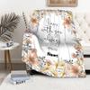 AMITAYUS Custom Bible Verse Blanket with Name - Personalized Christian Gifts for Women Customized Religious Sympathy Inspirational Spiritual Throw Gift for Family Friends 120" x90 '' King Size view 3