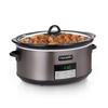 Crock-Pot 8 Quart Programmable Slow Cooker + 7 Quart Oval Manual Slow Cooker, Stainless Steel view 3